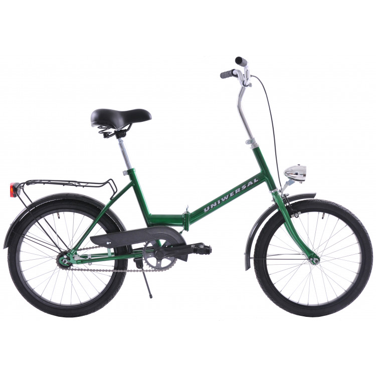 Retro skladací bicykel Fuzlu 20'' Universal / Universe 1 prevodový 15" zelená